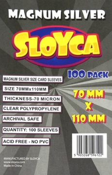 Koszulki na karty - Magnum Silver (70x110 mm) - 10