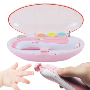 Универсальный детский триммер для ногтей с 6 шлифовальными головками Noworo.