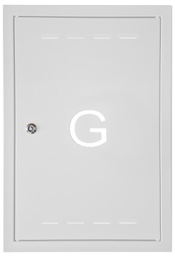 DRZWICZKI GAZOWE BIAŁE 60x50 OSŁONA NA GAZOMIERZ