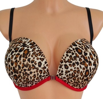 21T Black Heart biustonosz push-up strapless zapięcie z przodu 75DD