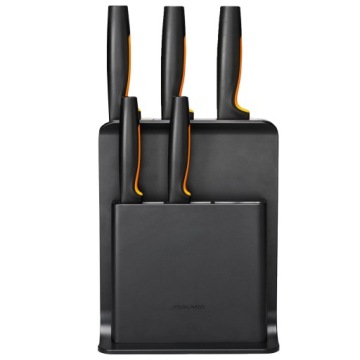 НАБОР FISKARS ИЗ 5 НОЖЕЙ В БЛОКЕ + СКРЕБОК + ТОЧКА