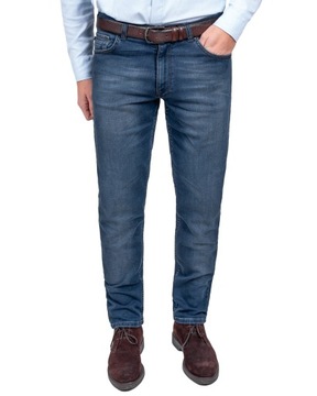 Jeans męskie spodnie lekko zwężane elastyczne PL - 108 cm L:30