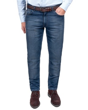 Jeans męskie spodnie przetarcia elastyczne PL - 108 cm L:30