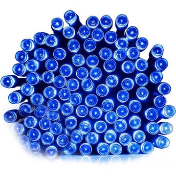 Lampki choinkowe 100 led wewn/zewn niebieskie