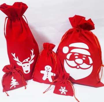 Рождественский подарочный пакет, украшения, маленький Святой