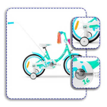 ДЕТСКИЙ ВЕЛОСИПЕД 12 ДЮЙМОВ TABOU MINI ДЛЯ ДЕВОЧКИ, ОЧЕНЬ ЛЕГКИЙ