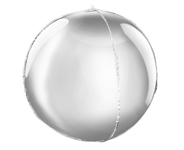 Balon foliowy Kula srebrna Hel