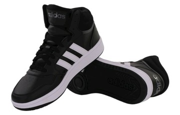 Buty młodzieżowe adidas HOOPS 3.0 MID K GW0402