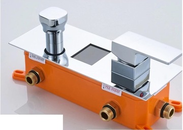 KRAN BATERIA WANNOWA PRYSZNICOWA z LCD CHROM v2PRO