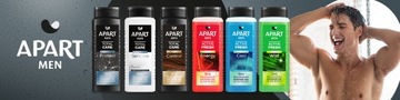 APART Total żel pod prysznic męski 3w1, 4w1 Ciało Twarz Włosy Broda 5x500ml