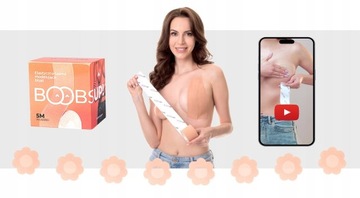 BOOBSUP TAŚMA DO BIUSTU 7,5 CM TAPE TAPING PIERSI