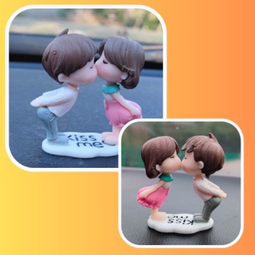 УКРАШЕНИЕ ПРИБОРНОЙ ПАНЕЛИ АВТОМОБИЛЯ ФИГУРКИ ПОДАРОК ДЕНЬ СВЯТОГО ВАЛЕНТИНА ПАРА ПОЦЕЛУЙ