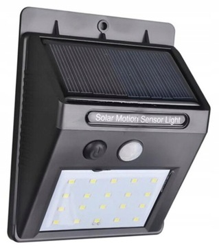 LAMPA SOLARNA 20LED Z CZUJNIKIEM RUCHU I ZMIERZCHU