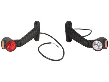 LAMPA OBRYSOWA BOCZNA LED 12-24V PRAWA BIAŁO-CZERW