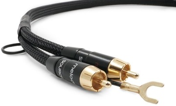 KABEL DO GRAMOFONU 2xRCA MELODIKA MDPHD10 1m