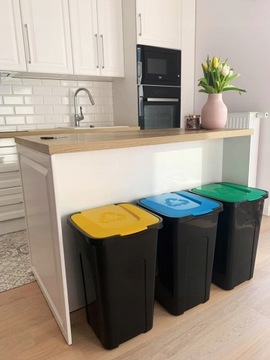 ZESTAW kosz SORT do segregacji odpadów 4x50l worki
