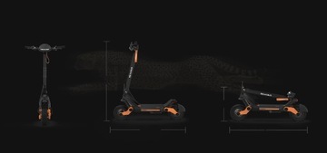 Электрический самокат KuKirin 1200 Вт, 18 Ач, 10 дюймов, складной