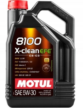 OLEJ MOTUL 5W30 4L X-CLEAN 8100 EFE C2/C3 DPF PROM!!!