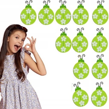 12x NAKLEJKA DEKORACJA DREWNIANA SAMOPRZYLEPNA