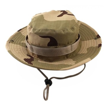 Męski kapelusz plażowy Camo Bucket Hat dla męskiej czapki wojskowej