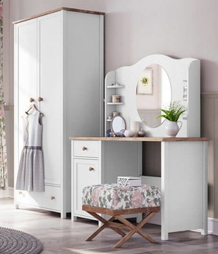 Белый детский стол с ящиком из школьной комнаты Hutto Consimo