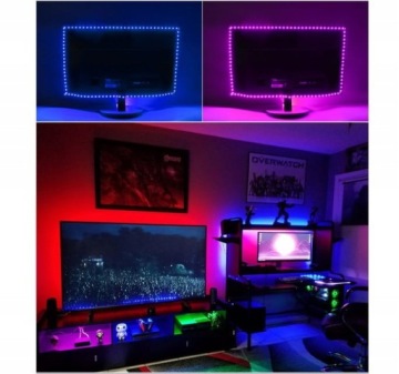 RGB СВЕТОДИОДНАЯ ЛЕНТА ДЛЯ ТЕЛЕВИЗОРА, УПРАВЛЯЕМАЯ ПО ​​ТЕЛЕФОНУ