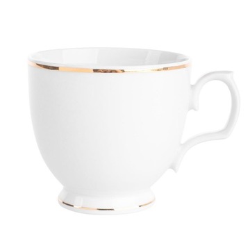 Filiżanka do kawy latte cappuccino porcelana MariaPaula Złota Linia 350 ml