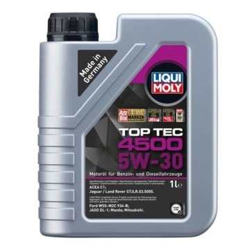 OLEJ LIQUI MOLY 5W30 1L TOP TEC 4500 C1 / WSS-M2C 934-B / MITSUBISHI / MAZD
