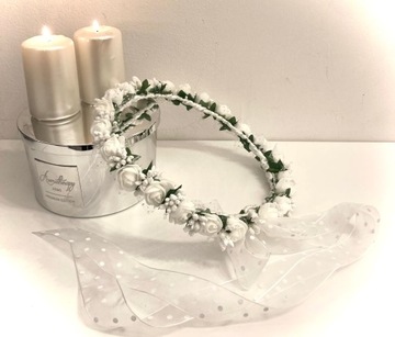 Венок причастия, венок причастия, белые точки