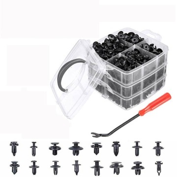 НАБОР АВТОМОБИЛЬНЫХ ЗАЖИМОВ 625 шт. + СЪЕМНИК