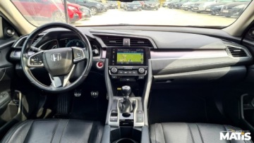 Honda Civic X Sedan 4d 1.5 VTEC Turbo 182KM 2017 Honda Civic 1.5T 183KM manual navi skora 2xPDC szyberadch 1 rej 2018R asys, zdjęcie 37
