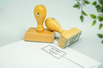 Печать-штамп 50х30 мм Свадебная марка