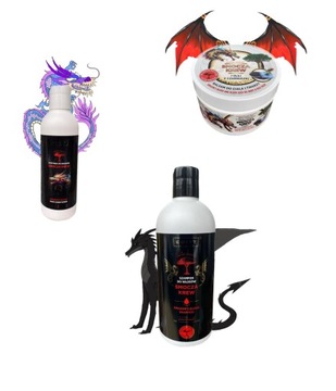 Smocza krew Szampon + Odżywka + balsam do ciała i włosów