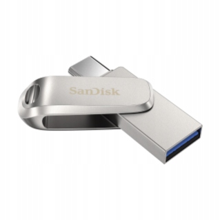 Флеш-накопитель SanDisk Ultra Dual Drive Luxe USB-C емкостью 256 ГБ