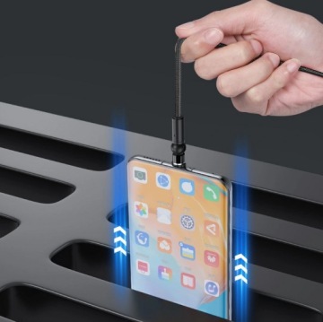 MICRO USB TOPK Магнитный угловой поворотный кабель