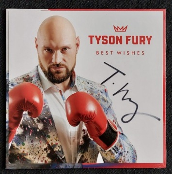 TYSON FURY Sweet Caroline CD AUTOGRAF boks WBC