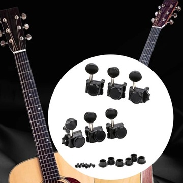Гитарные колки с блокировкой, состоящие из 6 частей. Легко собрать. Прочная настройка.