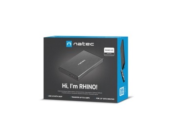 CZARNA OBUDOWA DYSKU SSD USB 3.0 KIESZEŃ DYSK HDD 2,5 CALA 6 Gb/s DO 4TB