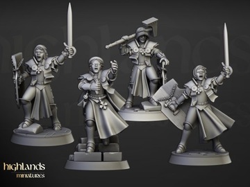 Sisters Superior x4 Highlands Miniatures 32 mm
