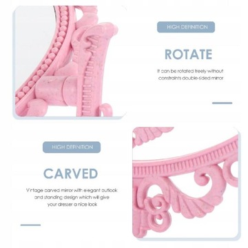 2шт винтажное креативное двойное зеркало Creative