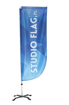 Flaga Reklamowa prostokątna Winder 380x90cm BATFAN