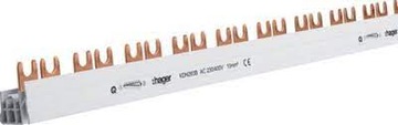 HAGER Szyna grzebieniowa widełkowa 2P 10mm2 56M