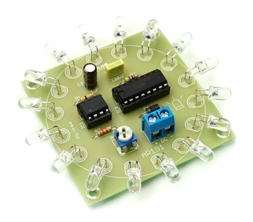 AR191/R Policyjny kogut LED czerwony kit diy