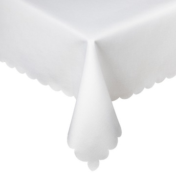 Obrus na stół biały PLAMOODPORNY elegancki wymiar 100x400 + kolory deszczyk