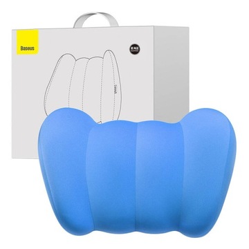 Шелковая автомобильная подушка для поясницы Baseus ComfortRide Series (синяя)