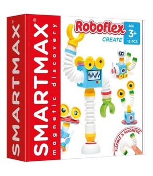 Klocki magnetyczne SmartMax ROBOTY 12el.