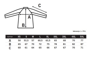 BLUZA z POLARU NAJGRUBSZA POLAR GRUBY CIEPŁY 350-360gFLRA 340 BK-BK L