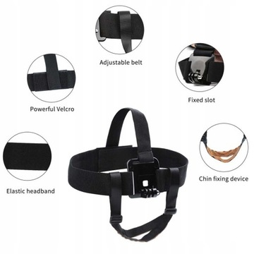 ШЛЕМ-ДЕРЖАТЕЛЬ ДЛЯ ГОЛОВЫ ДЛЯ СПОРТИВНЫХ КАМЕР GoPro DJI SJCAM EKEN