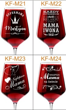 ПОДАРОК ​​ДЛЯ МАТЕРИ МАТЕРИ БОКАЛ ВИНА с гравировкой