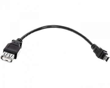 Przewód USB 2.0 HighSpeed USB / miniUSB-B 0,2m